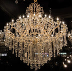 Classic Modern Multi-layers Crystal Chandelier for Staircase/Foyer/Villa - D39.4"*H59.1"Warm LightBrassManorlights