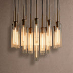 Colleena Fluted Glass Round Chandelier - 36"Manorlights