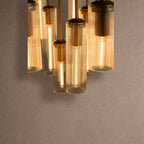 Colleena Fluted Glass Round Chandelier - 48"Manorlights