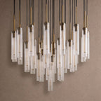 Colleena Fluted Glass Round Chandelier - 48"Manorlights