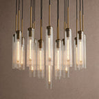 Colleena Fluted Glass Round Chandelier - 36"Manorlights