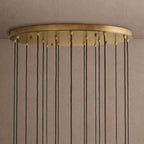 Colleena Fluted Glass Round Chandelier - 48"Manorlights