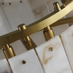 Contemporary Alabaster Flush Mount Ceiling Lamp-Chandeliers-Manorlights