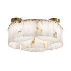 Contemporary Alabaster Flush Mount Ceiling Lamp-Chandeliers-Manorlights