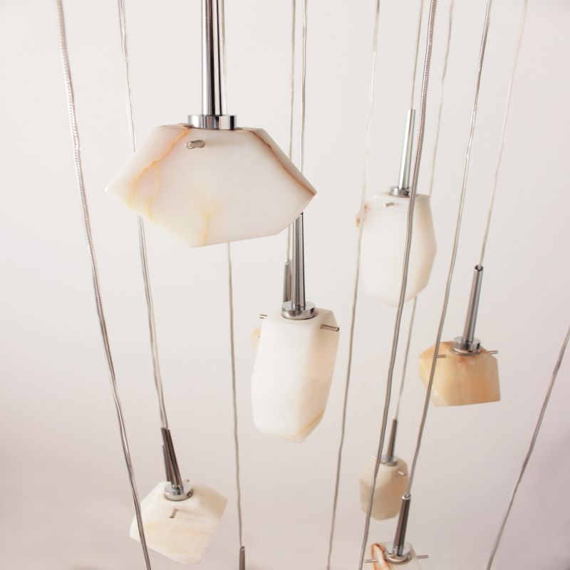 Contemporary Alabaster Pendant Light - Manorlights