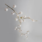 Contemporary Hand - blown Glass Globes Branch Chandelier for Dining Room Living Room and Kitchen Island - L140"*W60"*H32"Warm LightManorlights