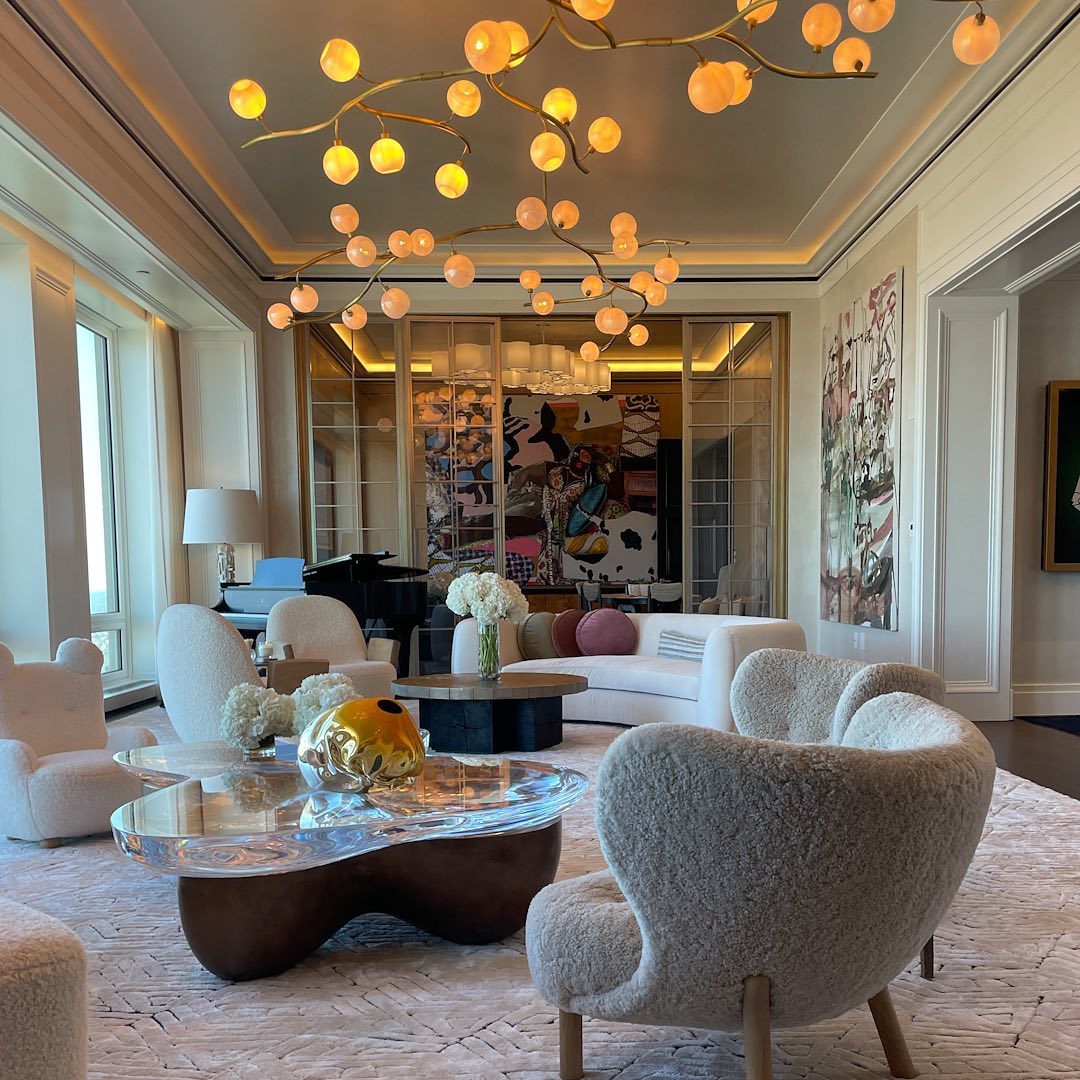 Contemporary Hand - blown Glass Globes Branch Chandelier for Dining Room Living Room and Kitchen Island - L140"*W60"*H32"Warm LightManorlights