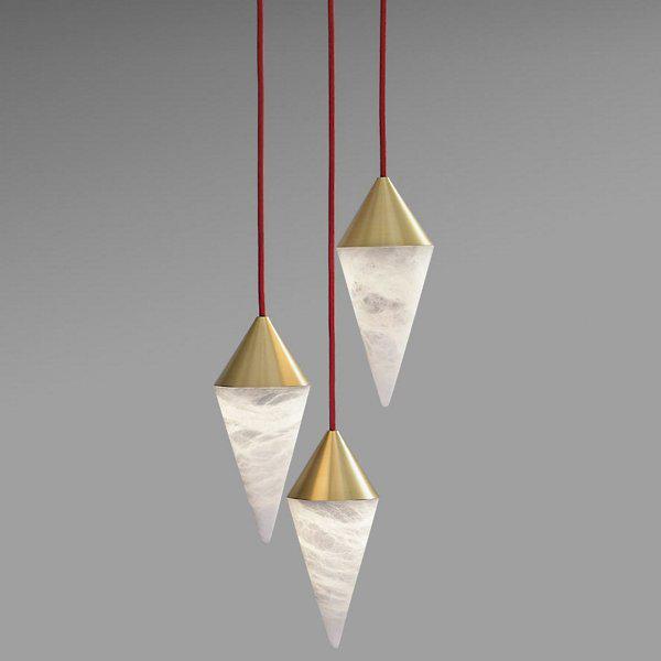 Conus Alabaster Chandelier