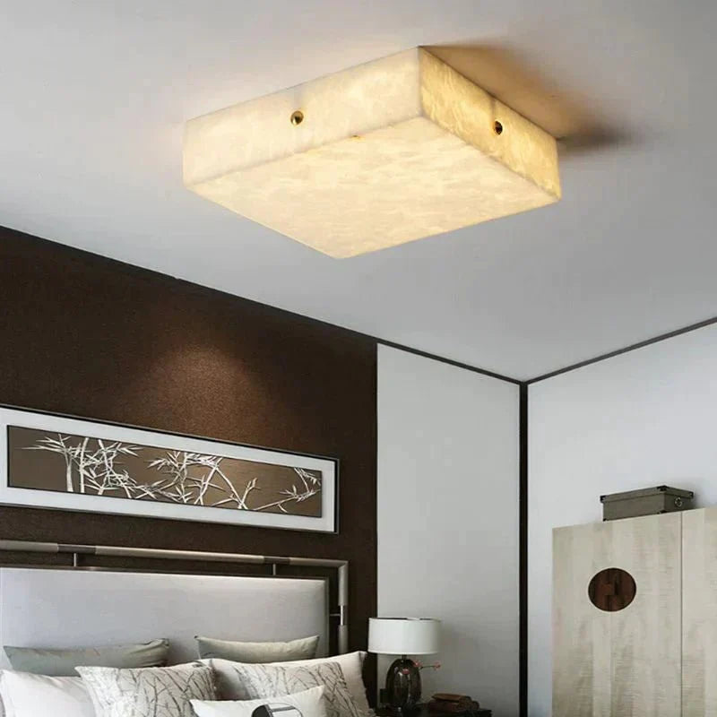 Coral Modern Alabaster Flushmount, Designer Ceiling Light Fixtures-Chandelier-Manorlights