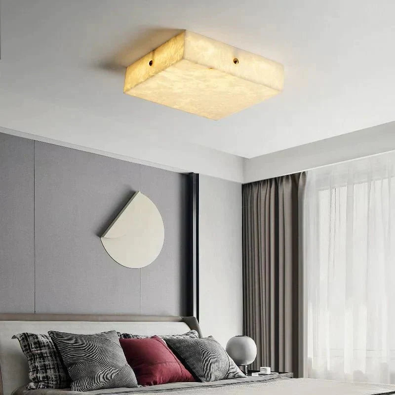 Coral Modern Alabaster Flushmount, Designer Ceiling Light Fixtures-Chandelier-Manorlights