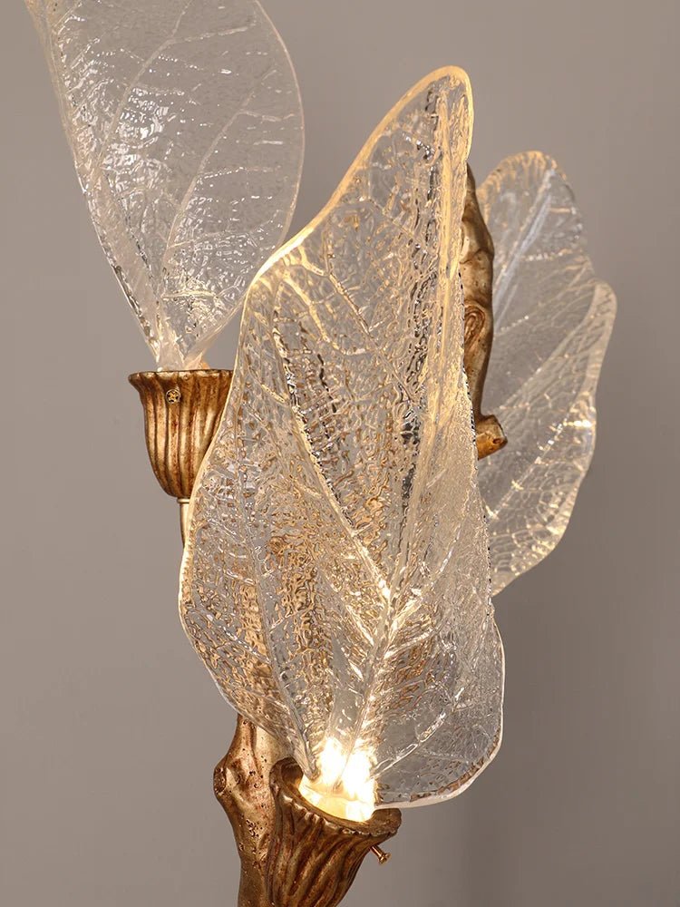 Creative Bionic Resin Leaves Chandelier for Living Room/Dining Room/Staircase - Wall Lamp/W31.5"*H70.8"Warm Light -  Manorlights