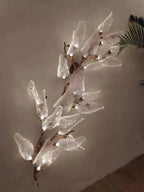 Creative Bionic Resin Leaves Chandelier for Living Room/Dining Room/Staircase - Wall Lamp/W31.5"*H70.8"Warm Light -  Manorlights