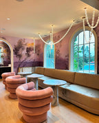 Creative Glass Pearl Necklace Pendant Chandelier for Living/Dining Room/Staircase-Manorlights