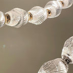 Creative Glass Pearl Necklace Pendant Chandelier for Living/Dining Room/Staircase-Manorlights