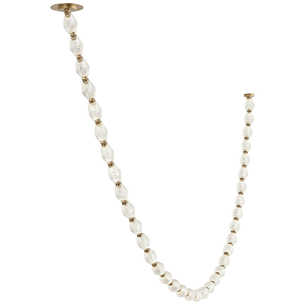 Creative Glass Pearl Necklace Pendant Chandelier for Living/Dining Room/Staircase-Manorlights