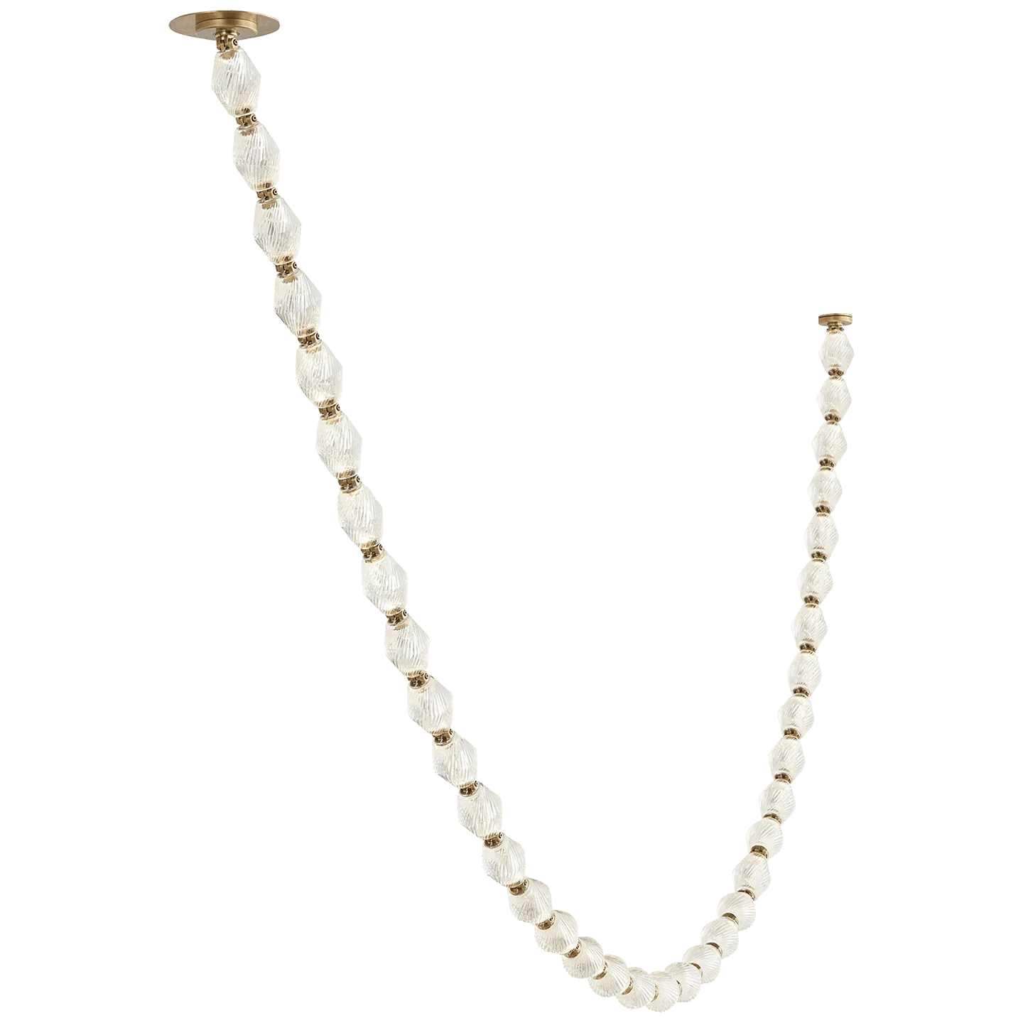 Creative Glass Pearl Necklace Pendant Chandelier for Living/Dining Room/Staircase-Manorlights