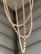 Creative Glass Pearl Necklace Pendant Chandelier for Living/Dining Room/Staircase-Manorlights