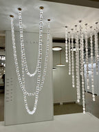 Creative Glass Pearl Necklace Pendant Chandelier for Living/Dining Room/Staircase-Manorlights