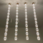 Creative Glass Pearl Necklace Pendant Chandelier for Living/Dining Room/Staircase-Manorlights