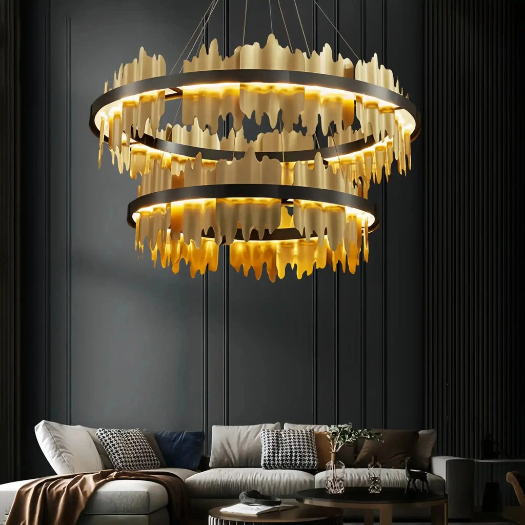 Dahlia Multiple Tier Round Chandelier - Style BBlushlighting