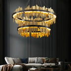 Dahlia Multiple Tier Round Chandelier - Style BBlushlighting