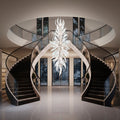 Dandelion Cascade Glass Staircase Chandelier