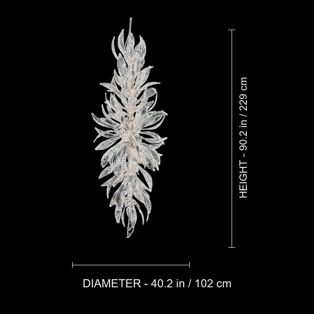 Dandelion Cascade Glass Staircase Chandelier