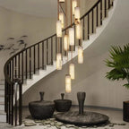Darlen Modern Staircase Chandelier - 6 LightsRemote Control (Dimmable) - Manorlights