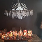 Modern Geometric Crystal Branch Chandelier