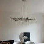 Modern Geometric Crystal Branch Chandelier
