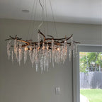 Modern Geometric Crystal Branch Chandelier