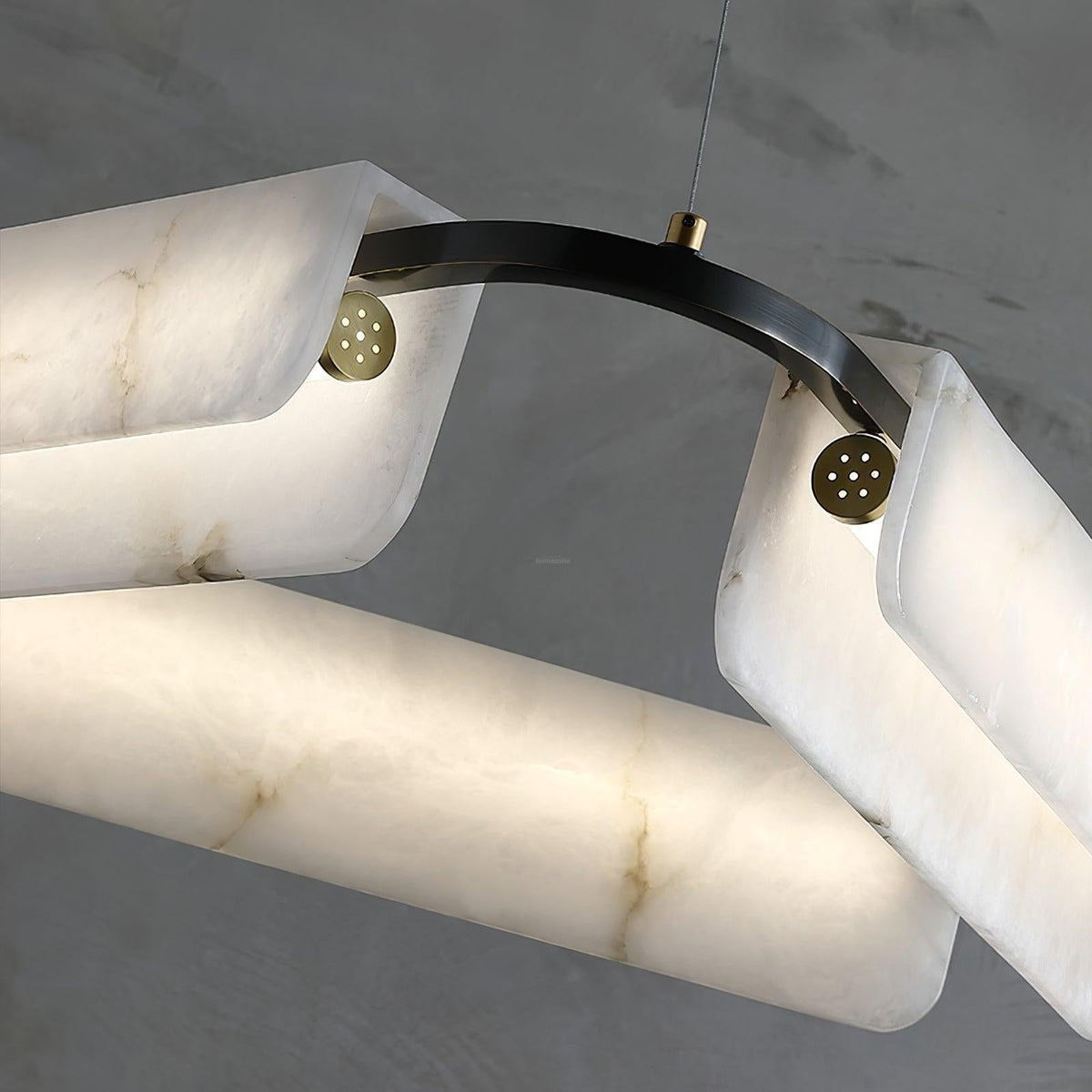 Delia Round Alabaster Chandelier