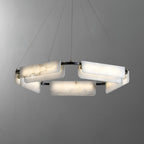 Delia Round Alabaster Chandelier