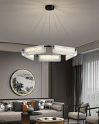 Delia Round Alabaster Chandelier