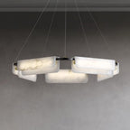 Delia Round Alabaster Chandelier