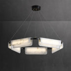 Delia Round Alabaster Chandelier