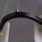 Delia Round Alabaster Chandelier