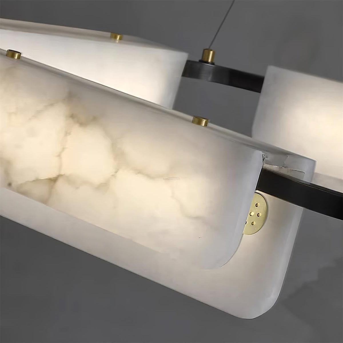 Delia Round Alabaster Chandelier