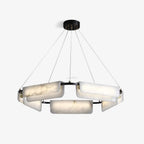 Delia Round Alabaster Chandelier