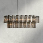 63" / Bronze / Smoke Delsie Oval Chandelier 51", 63", 72"
