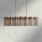 51" / Brass / Smoke Delsie Oval Chandelier 51", 63", 72"