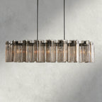 51" / Bronze / Smoke Delsie Oval Chandelier 51", 63", 72"