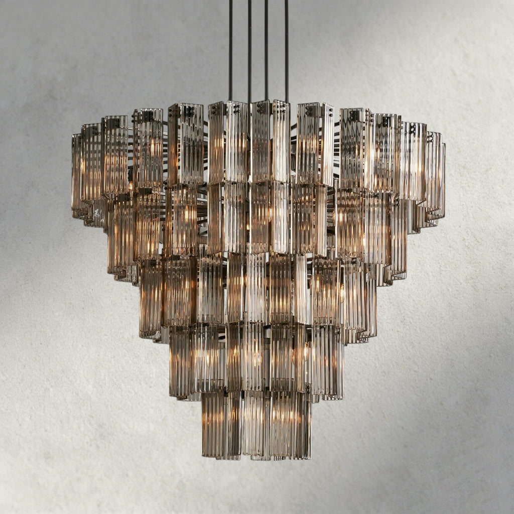 60" / Bronze / Smoke Delsie Round Chandelier 38", 48", 60"