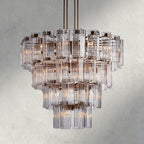 48" / Brass / Clear Delsie Round Chandelier 38", 48", 60"