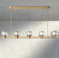 Demaret double Linear chandelier 54", 72"-chandelier-Manorlights