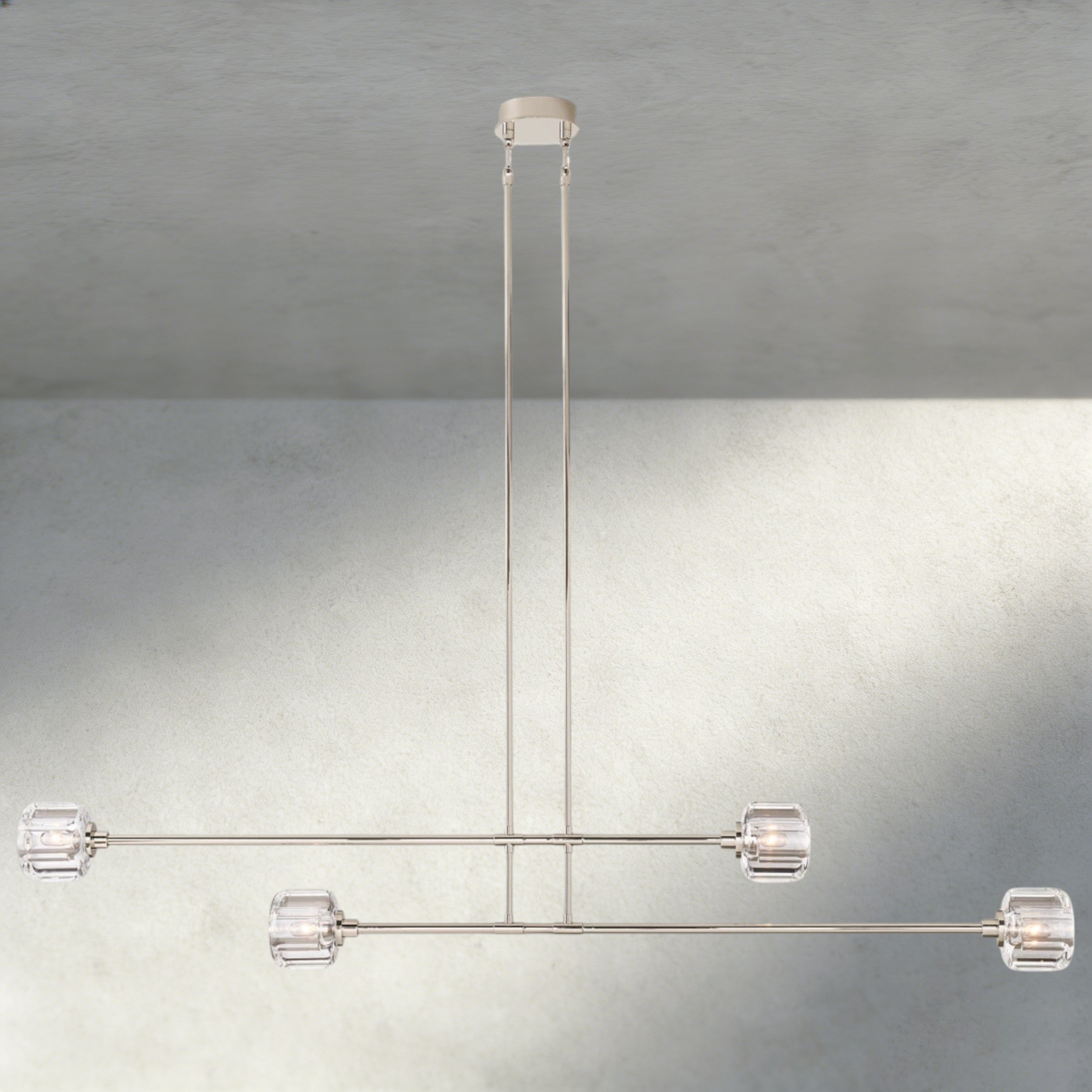 Demaret Mobile Linear Chandelier 54", 72"-chandelier-Manorlights