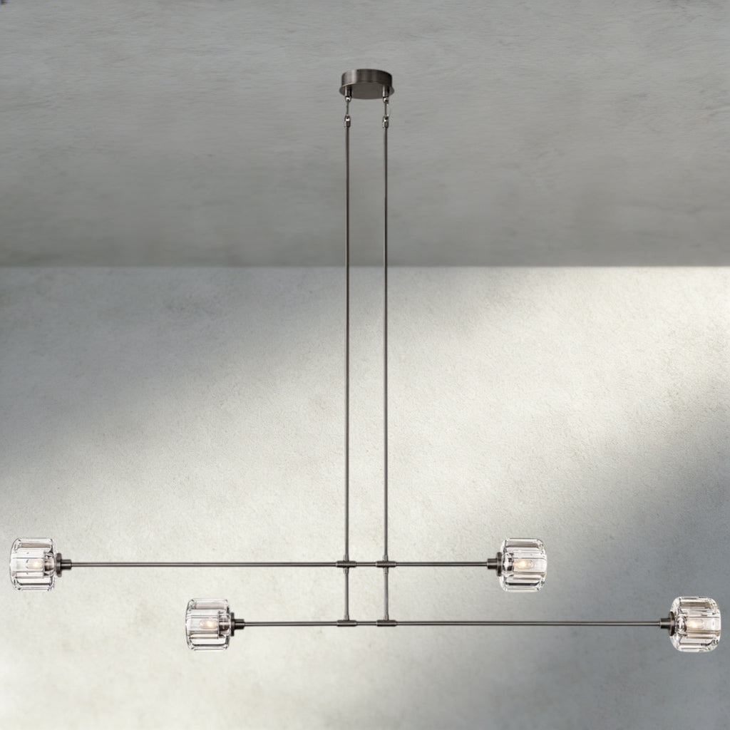 Demaret Mobile Linear Chandelier 54", 72"-chandelier-Manorlights