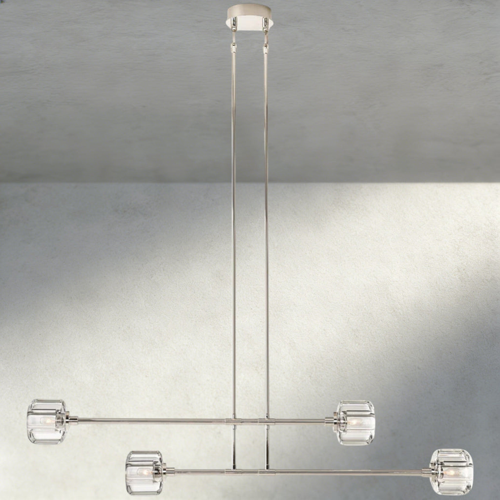 Demaret Mobile Linear Chandelier 54", 72"-chandelier-Manorlights