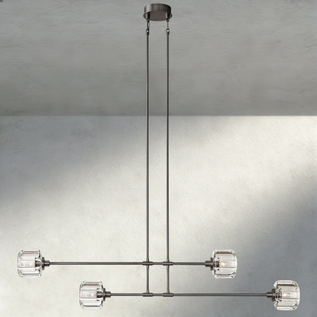 Demaret Mobile Linear Chandelier 54", 72"-chandelier-Manorlights