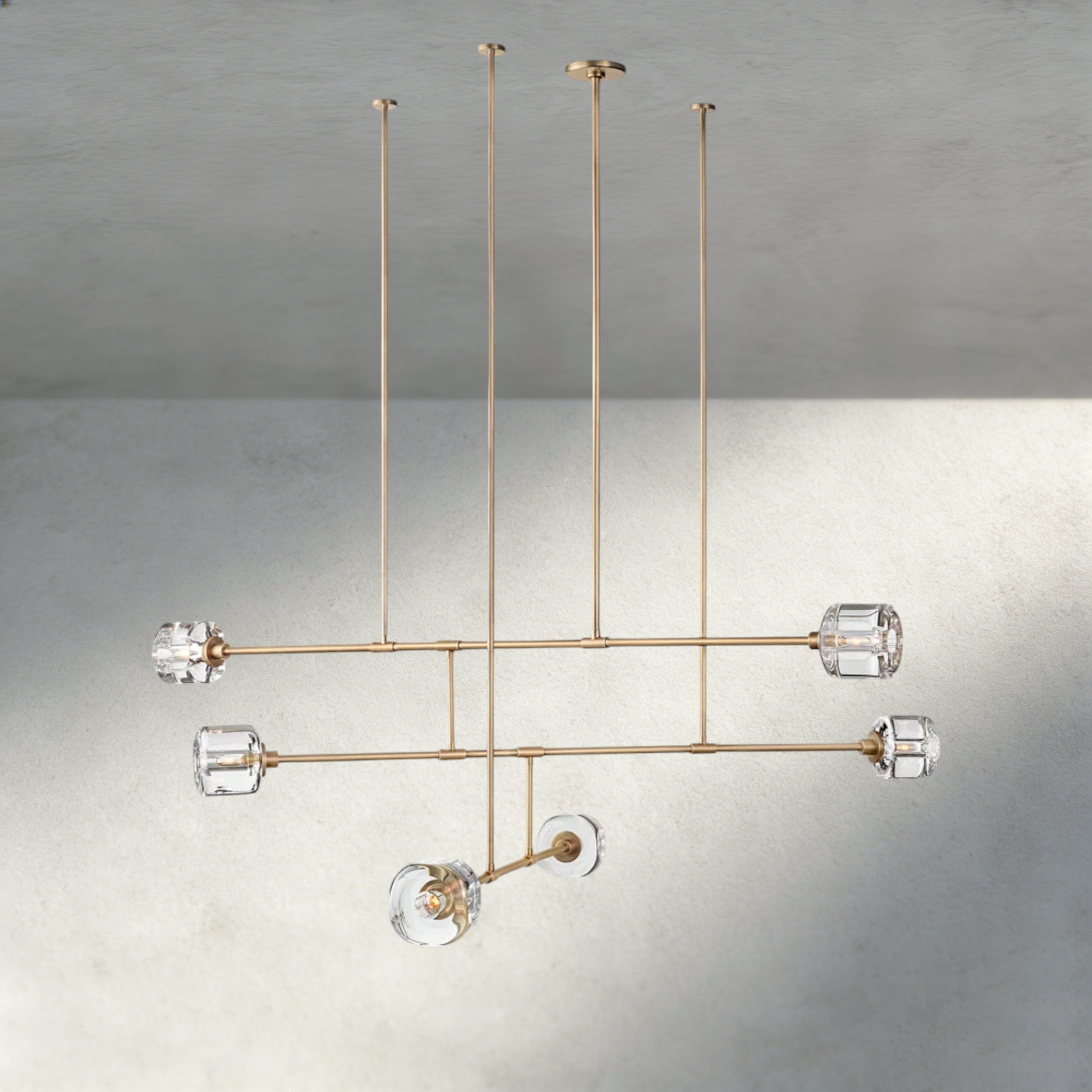 Demaret Mobile Round Chandelier 48", 62"-chandelier-Manorlights